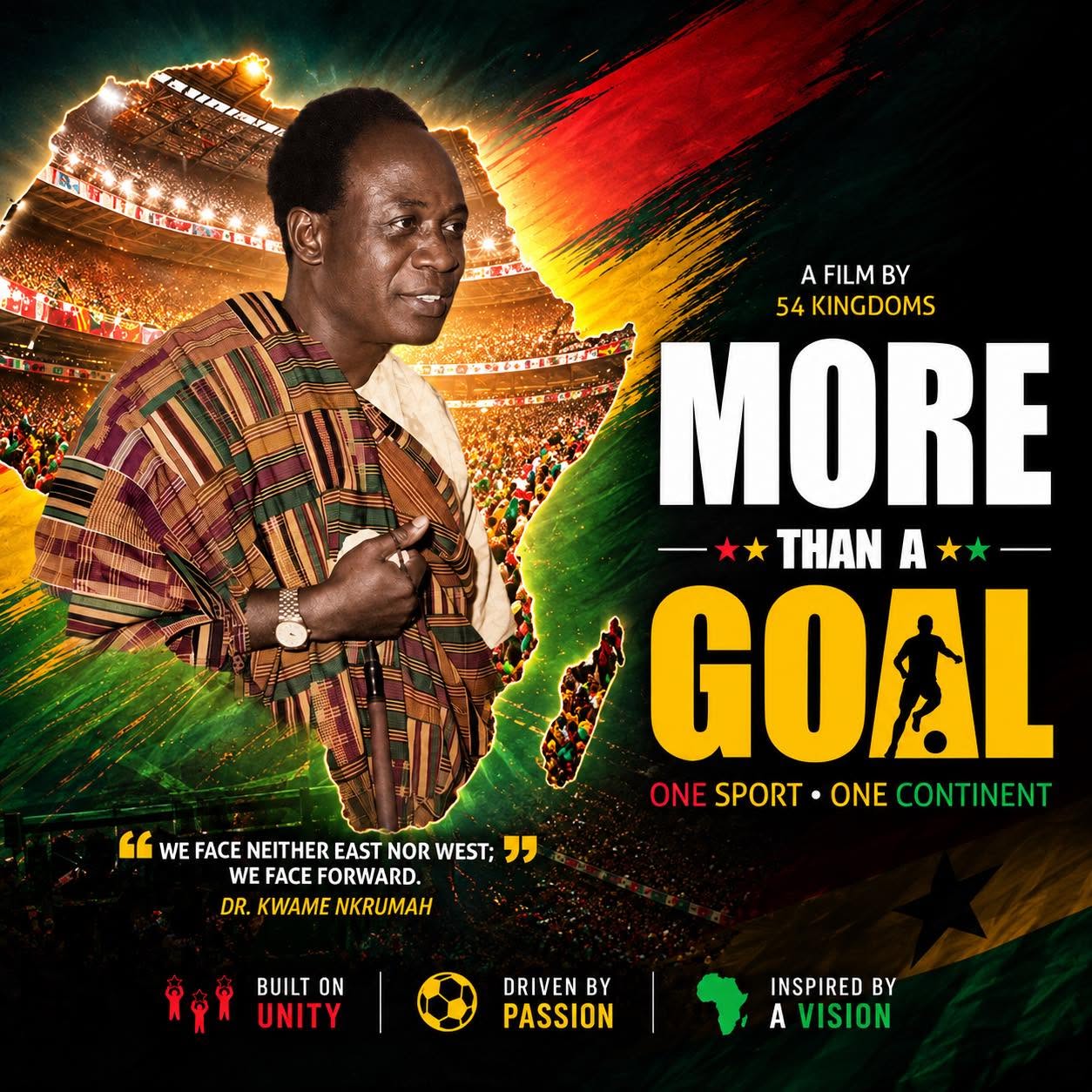More Than a Goal documentary poster, supplied by the client